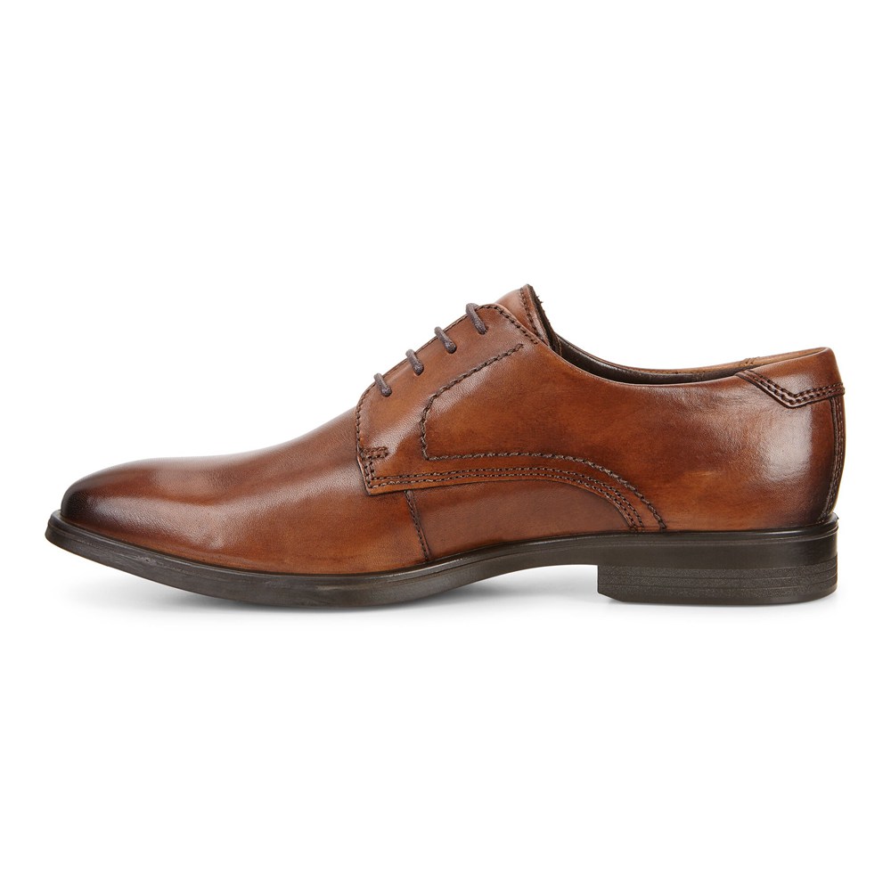 ECCO Mens Dress Shoes Brown - Melbourne Tie - MYL-349568